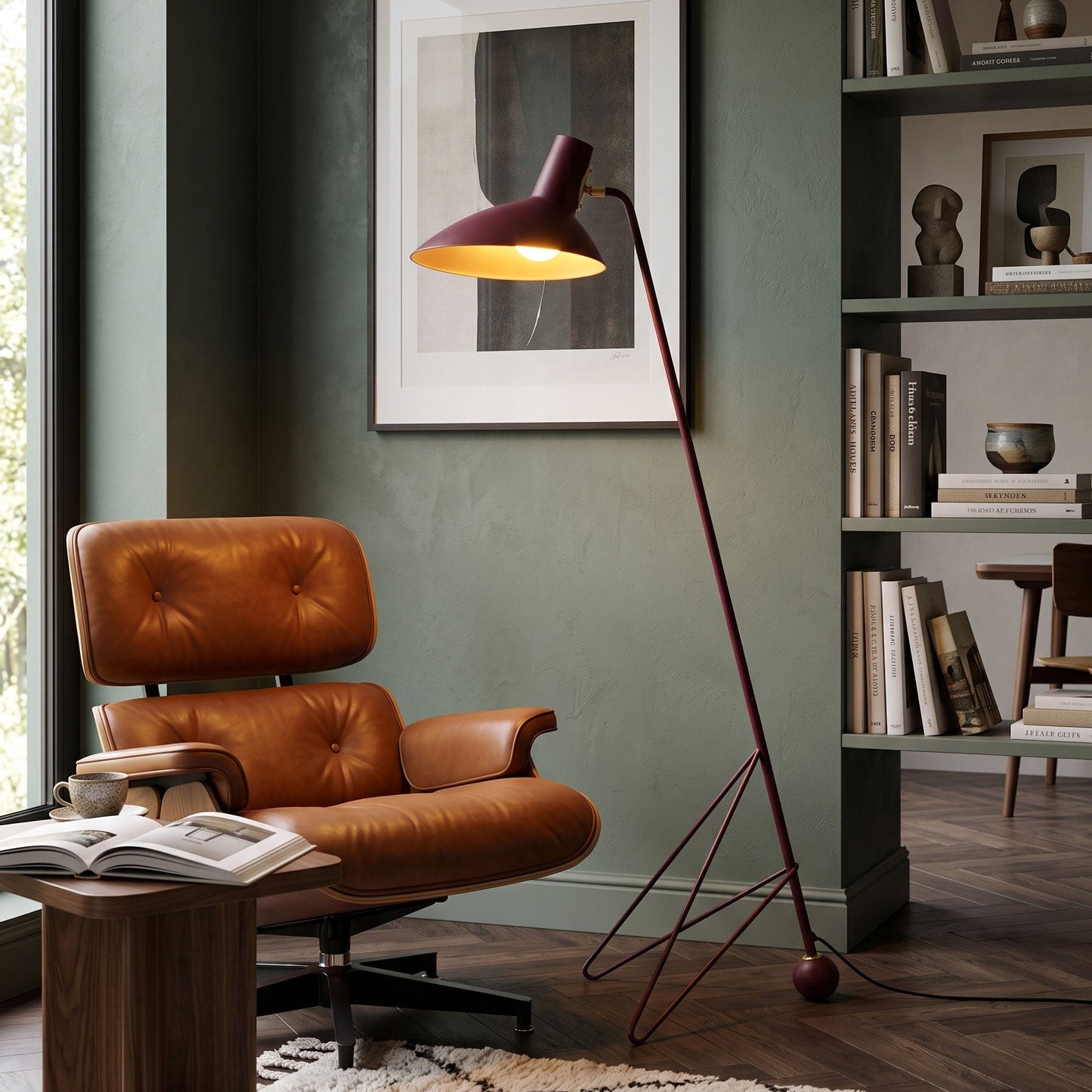 Boman Mid-Century Floor Lamp