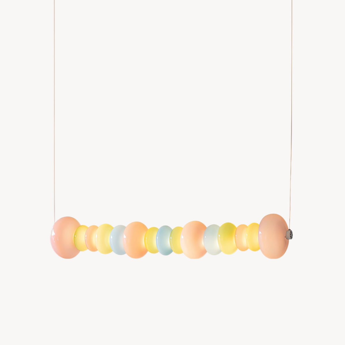 CARAMELLA Pastel Glass Bead Linear Pendant Light