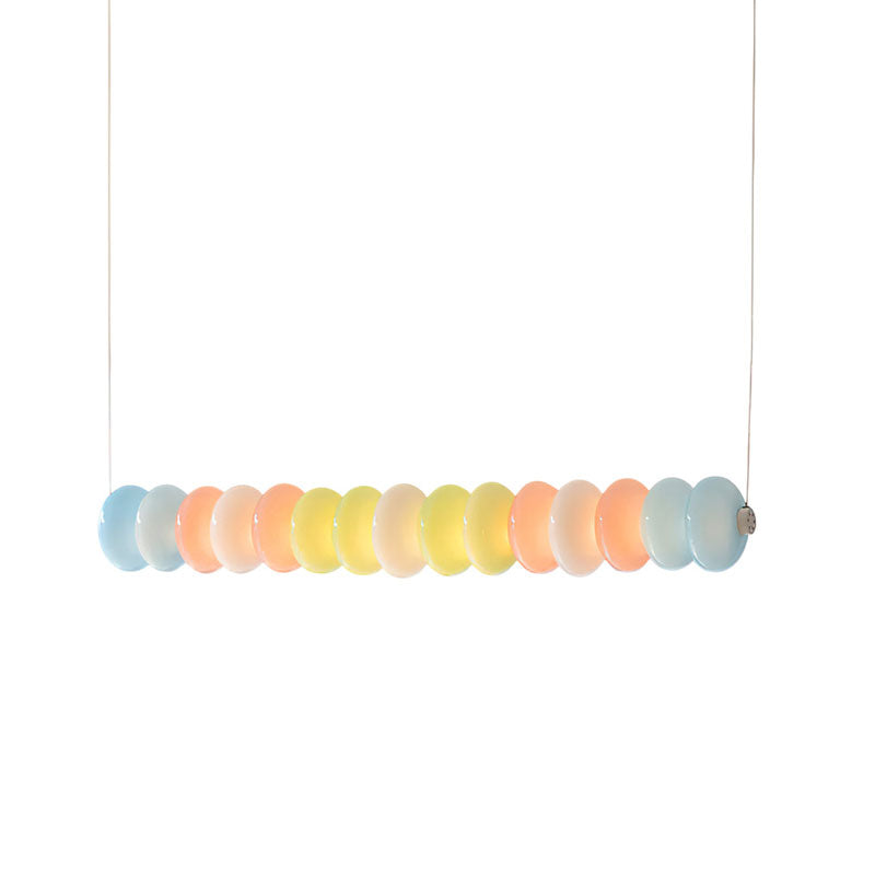 CARAMELLA Pastel Glass Bead Linear Pendant Light