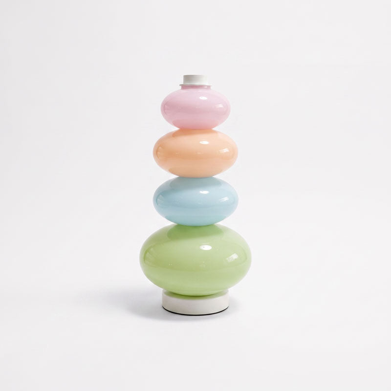 CARAMELLA Stacked Pastel Glass Table Lamp