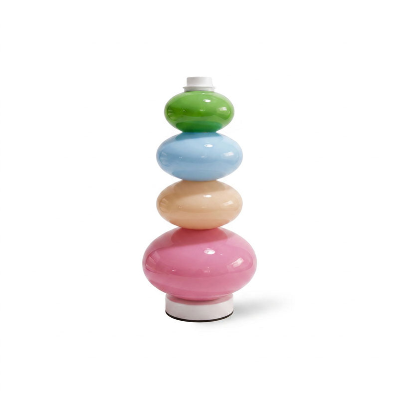 CARAMELLA Stacked Pastel Glass Table Lamp