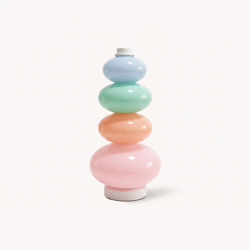 CARAMELLA Stacked Pastel Glass Table Lamp