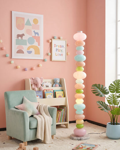 CARAMELLA Stacked Pastel Glass Floor Lamp