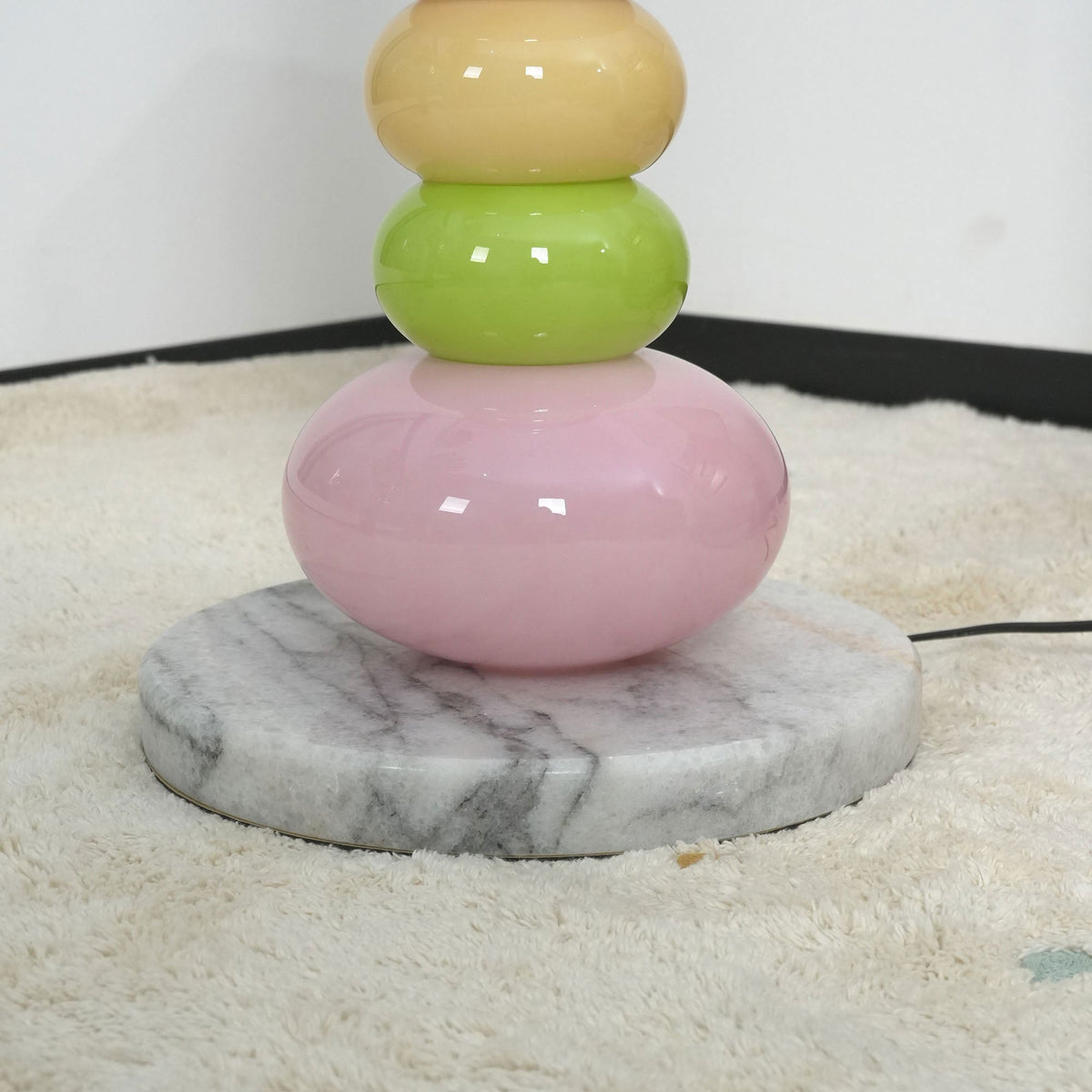 CARAMELLA Stacked Pastel Glass Floor Lamp