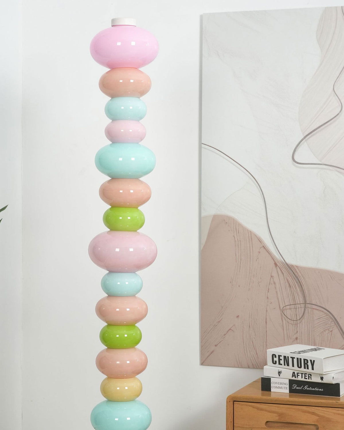 CARAMELLA Stacked Pastel Glass Floor Lamp