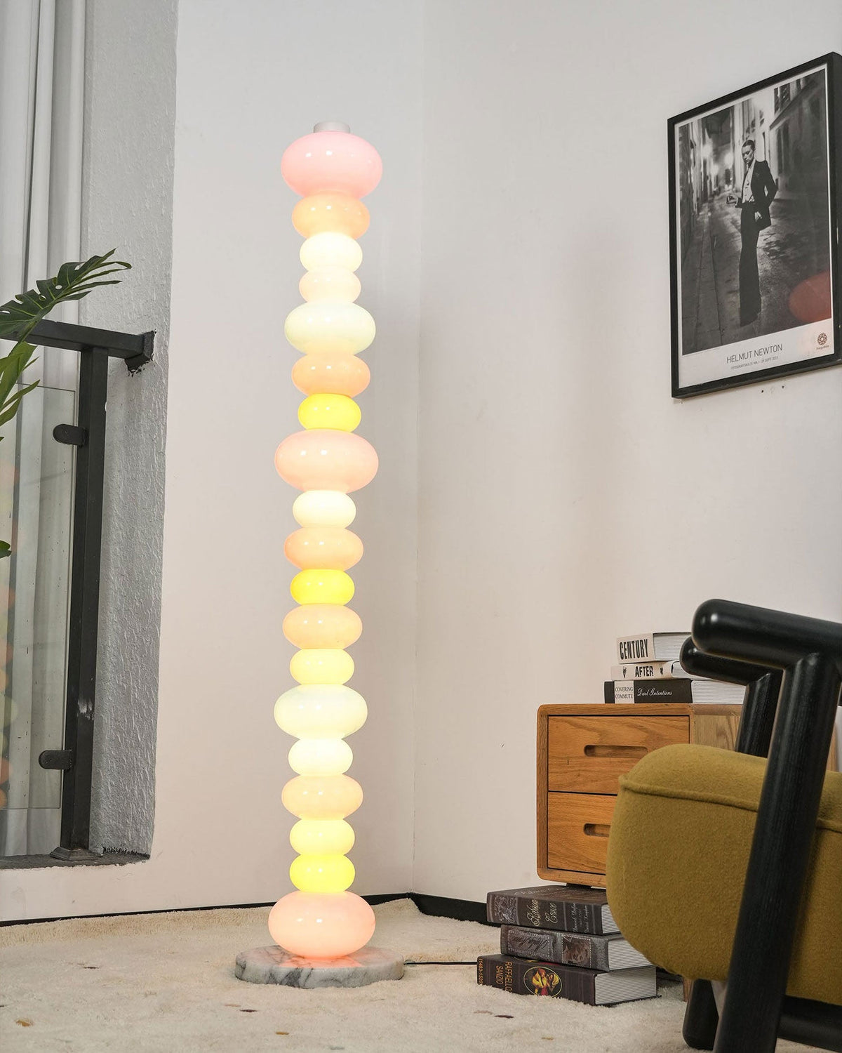 CARAMELLA Stacked Pastel Glass Floor Lamp