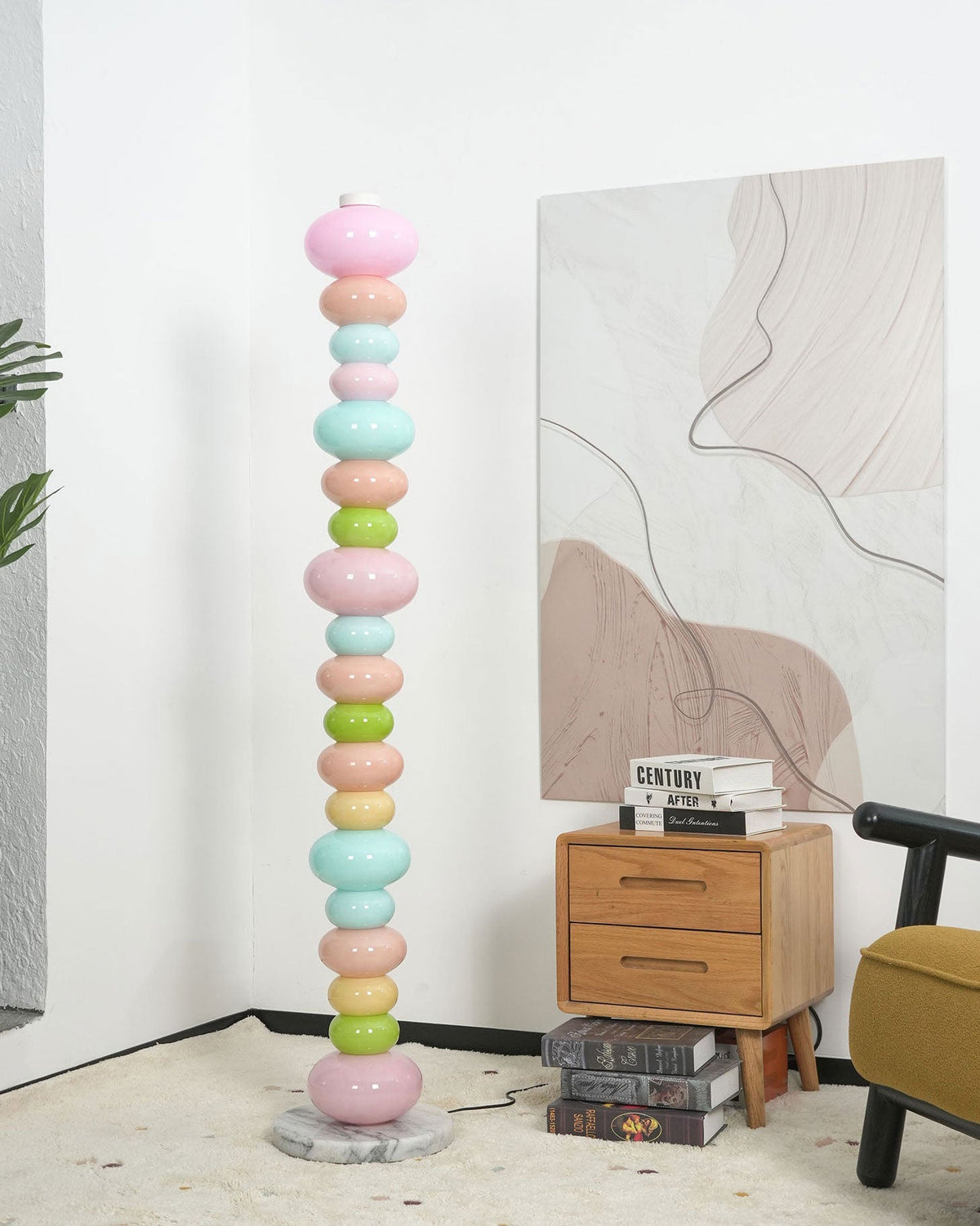CARAMELLA Stacked Pastel Glass Floor Lamp