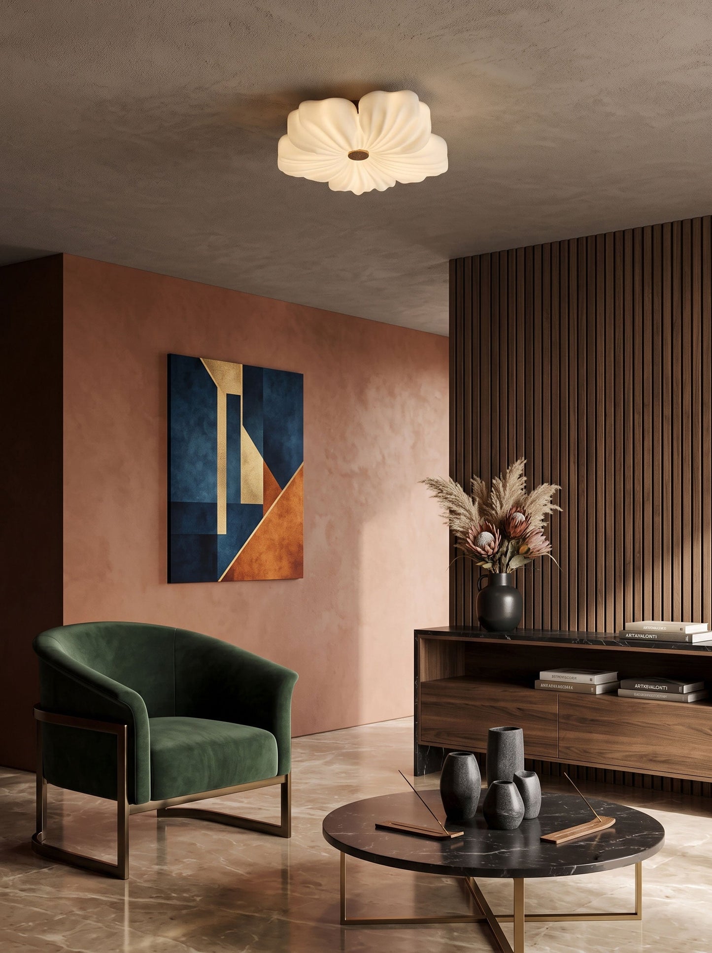 Caspian Flower Ceiling Light