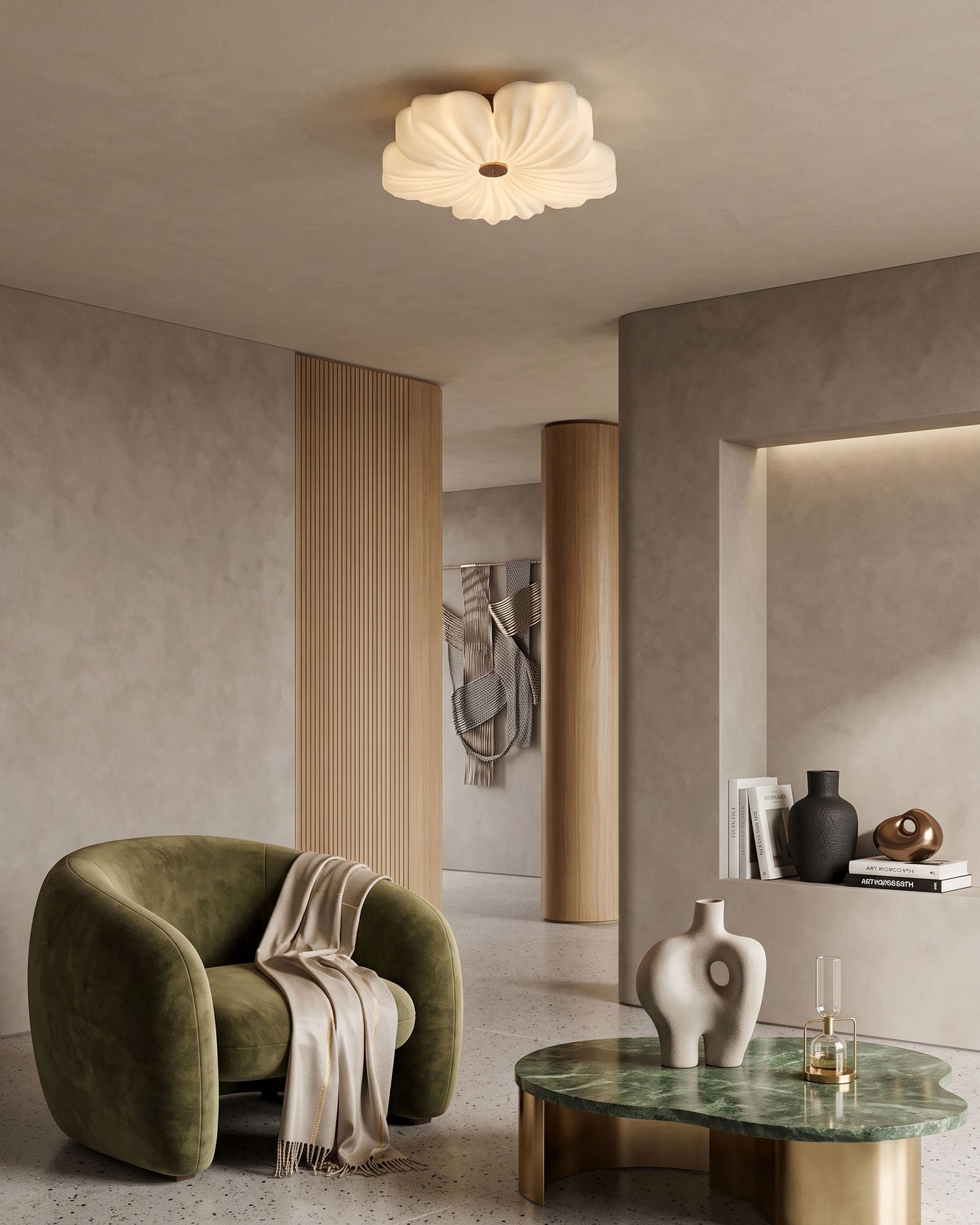 Caspian Flower Ceiling Light