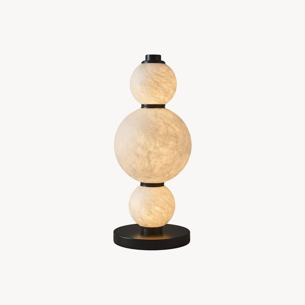 BOZZOLA Stacked Mulberry Silk Table Lamp