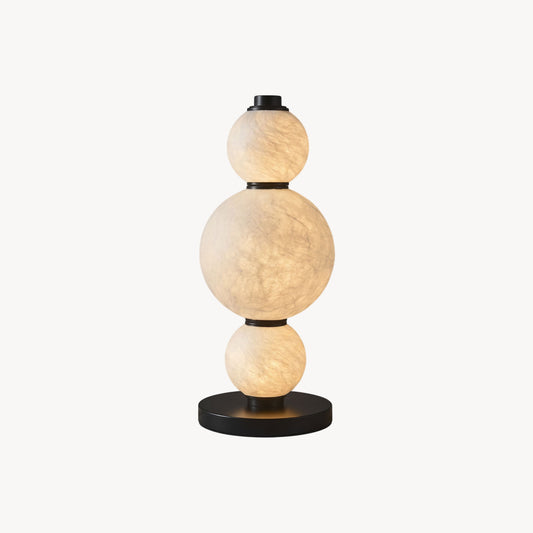 BOZZOLA Stacked Mulberry Silk Table Lamp