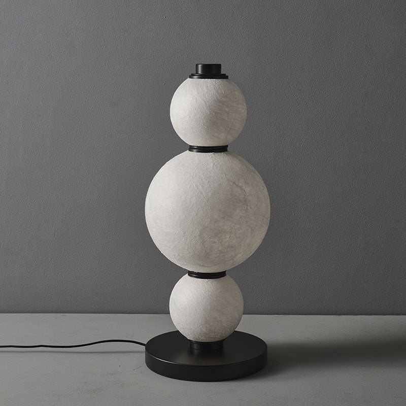 BOZZOLA Stacked Mulberry Silk Table Lamp