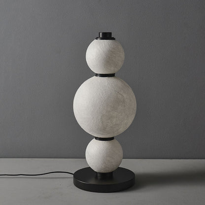 BOZZOLA Stacked Mulberry Silk Table Lamp