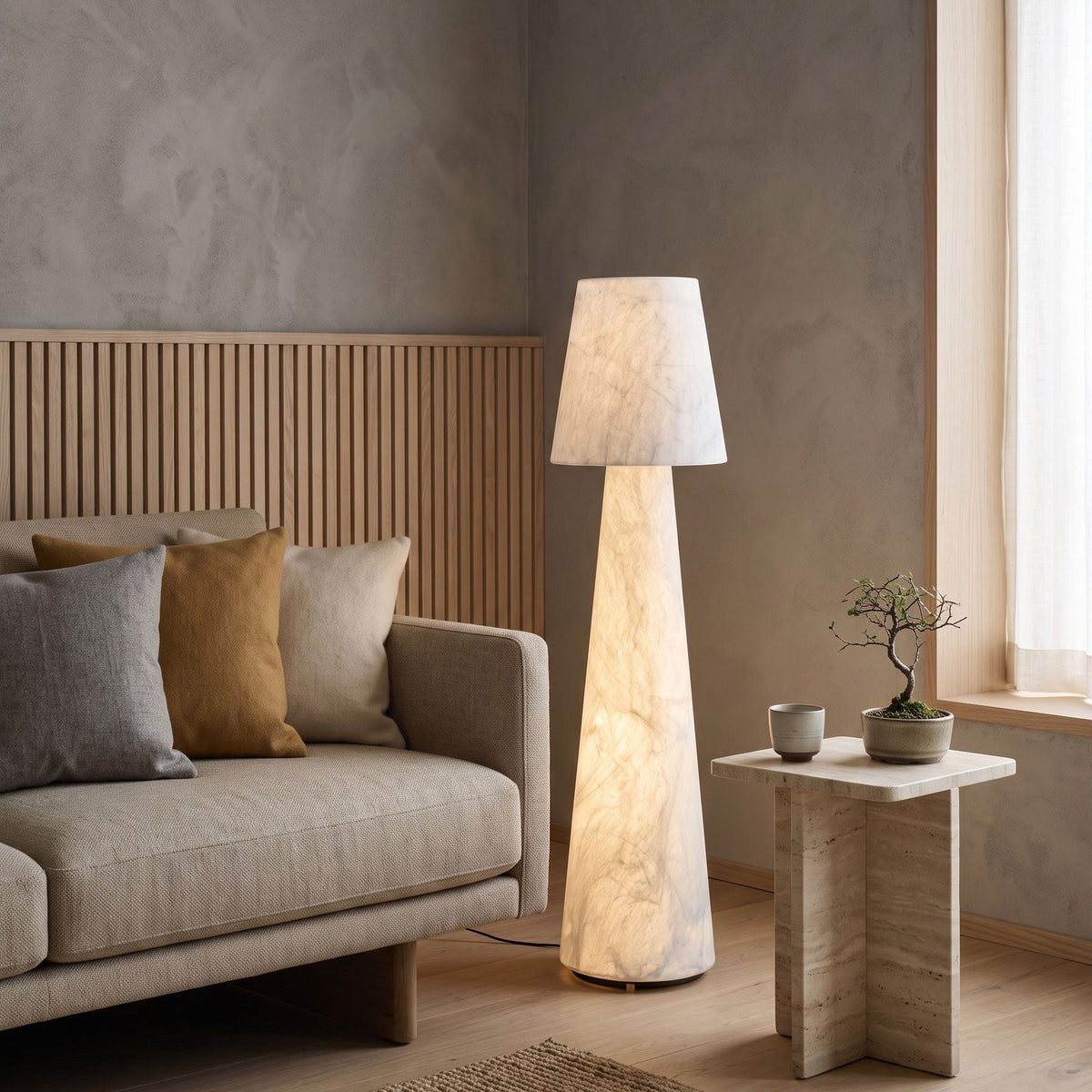 BOZZOLA Mulberry Silk Floor Lamp