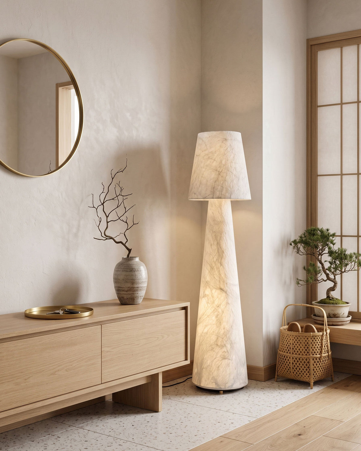 BOZZOLA Mulberry Silk Floor Lamp