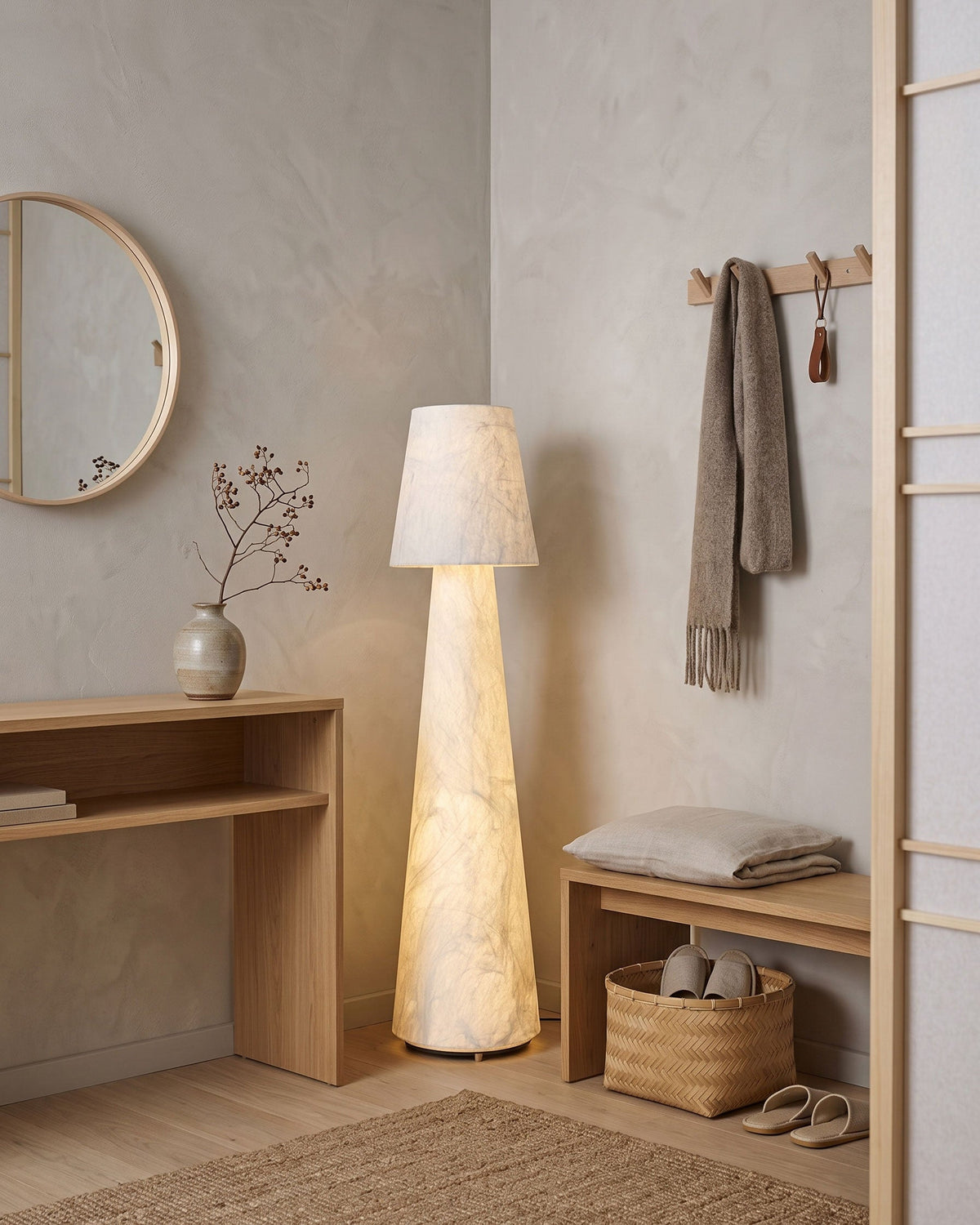 BOZZOLA Mulberry Silk Floor Lamp