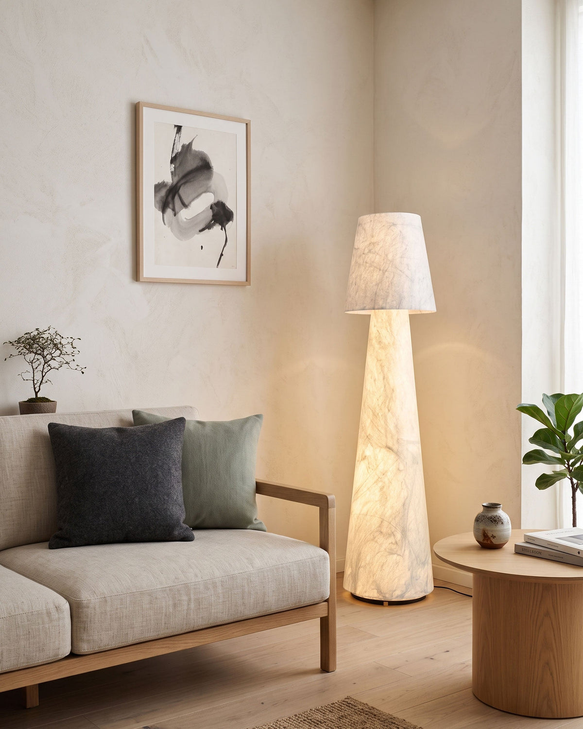 BOZZOLA Mulberry Silk Floor Lamp