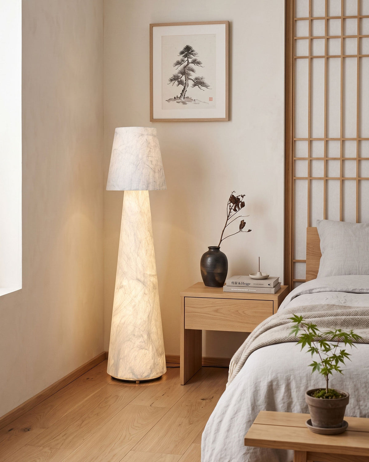 BOZZOLA Mulberry Silk Floor Lamp