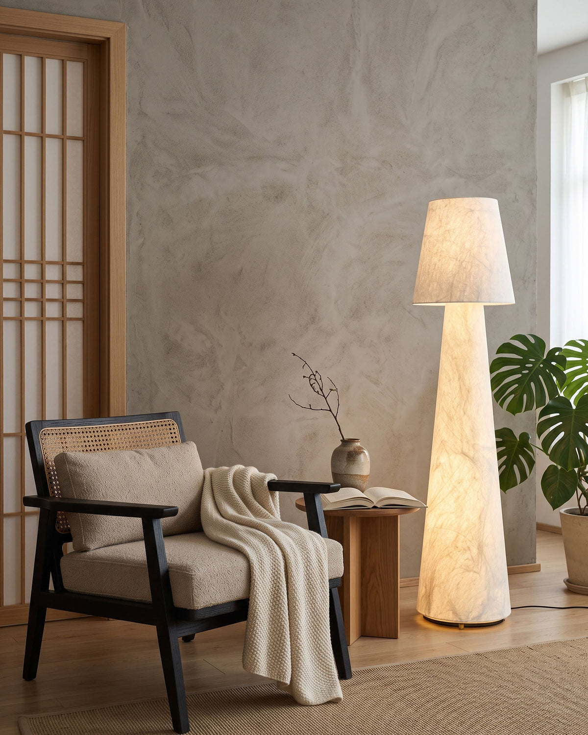 BOZZOLA Mulberry Silk Floor Lamp
