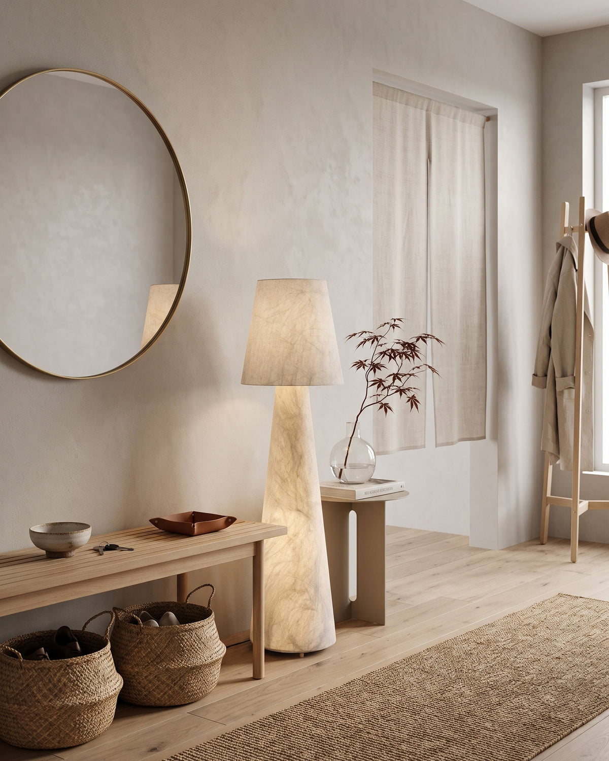 BOZZOLA Mulberry Silk Floor Lamp