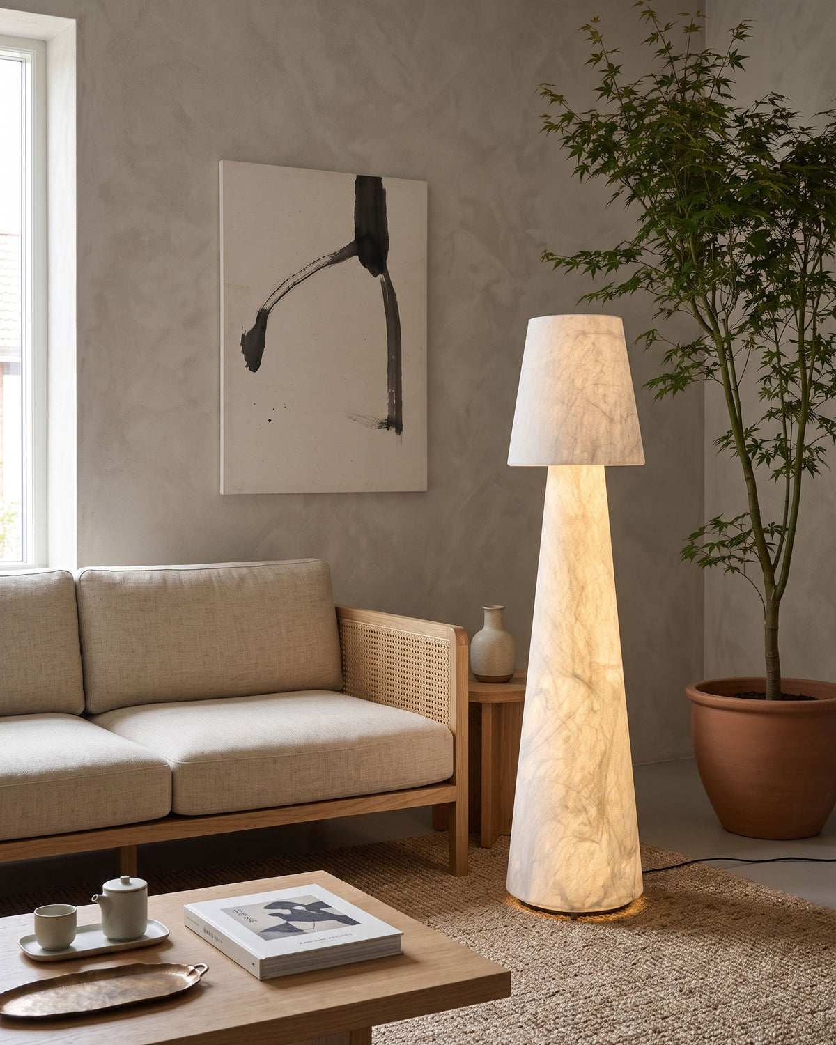 BOZZOLA Mulberry Silk Floor Lamp