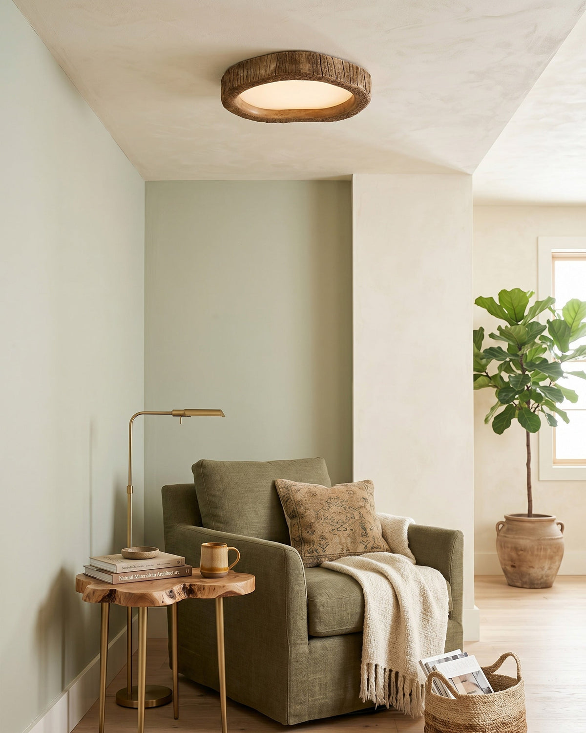 Tavish Rustic Flush Mount