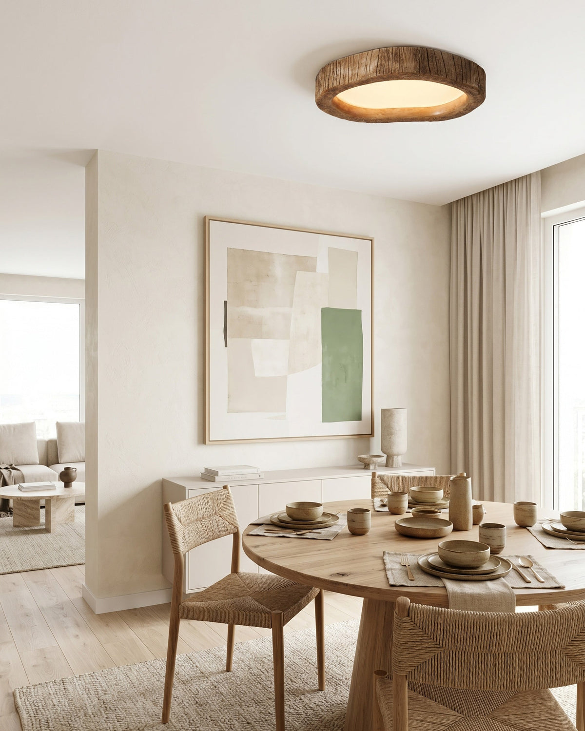 Tavish Rustic Flush Mount