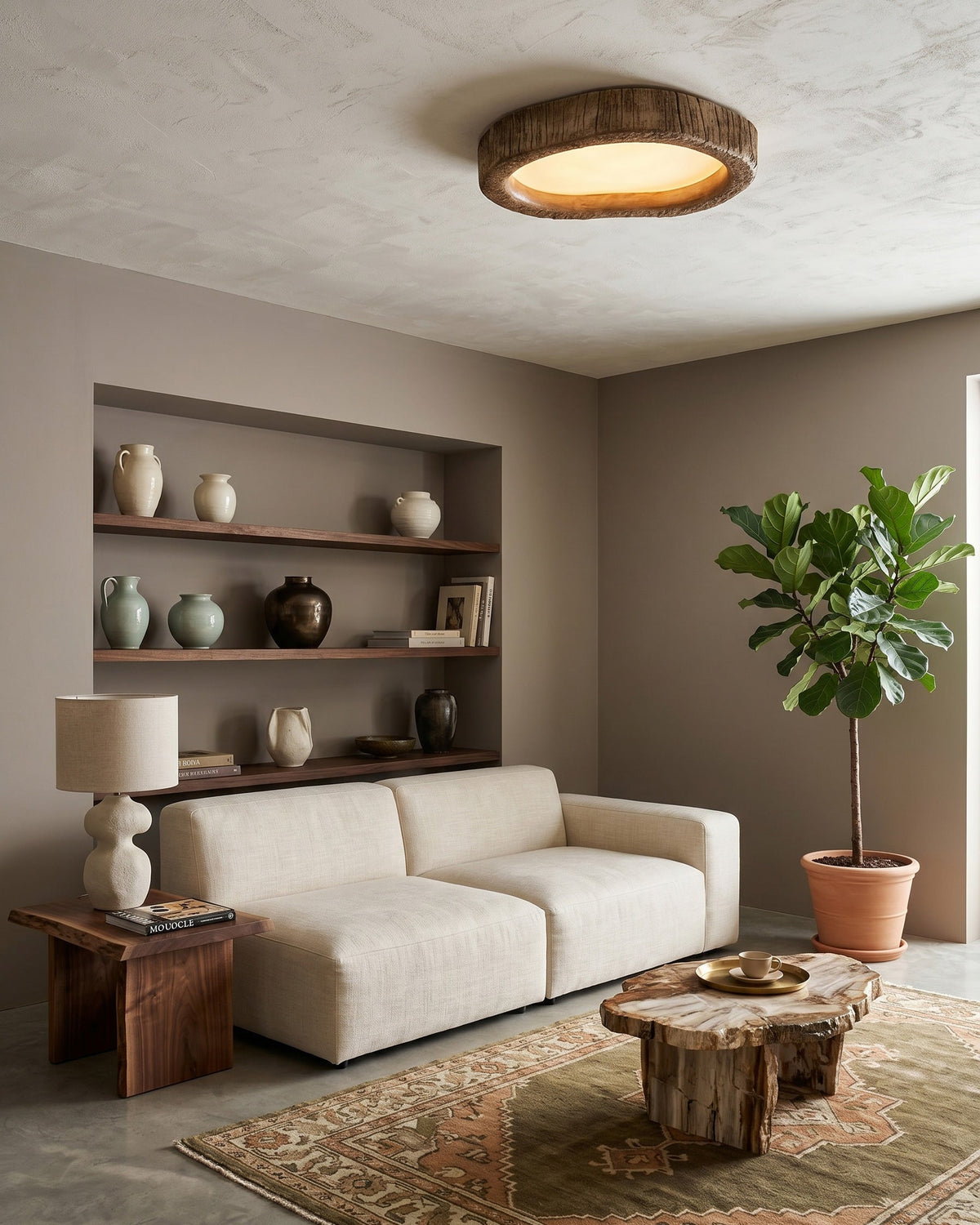 Tavish Rustic Flush Mount