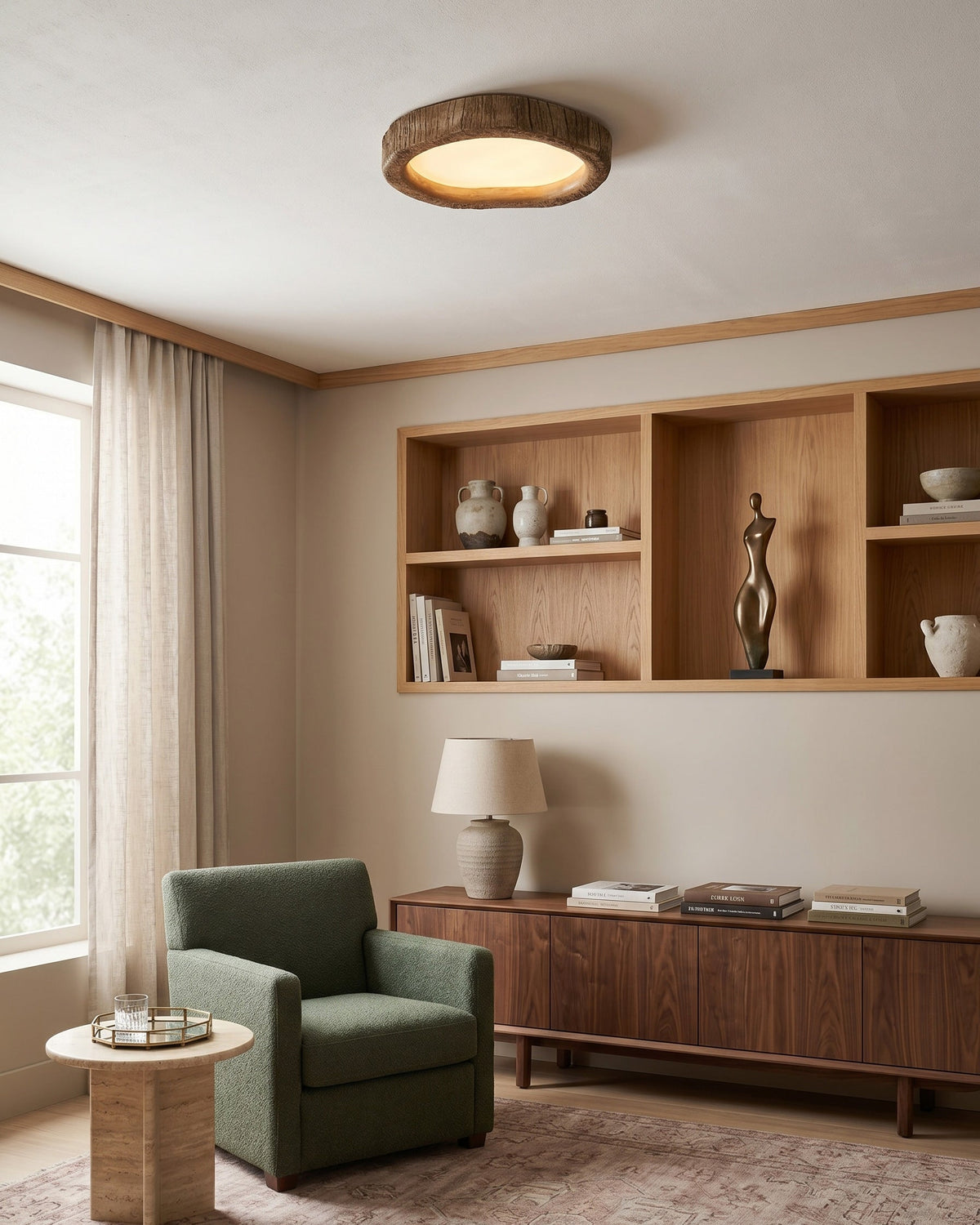 Tavish Rustic Flush Mount