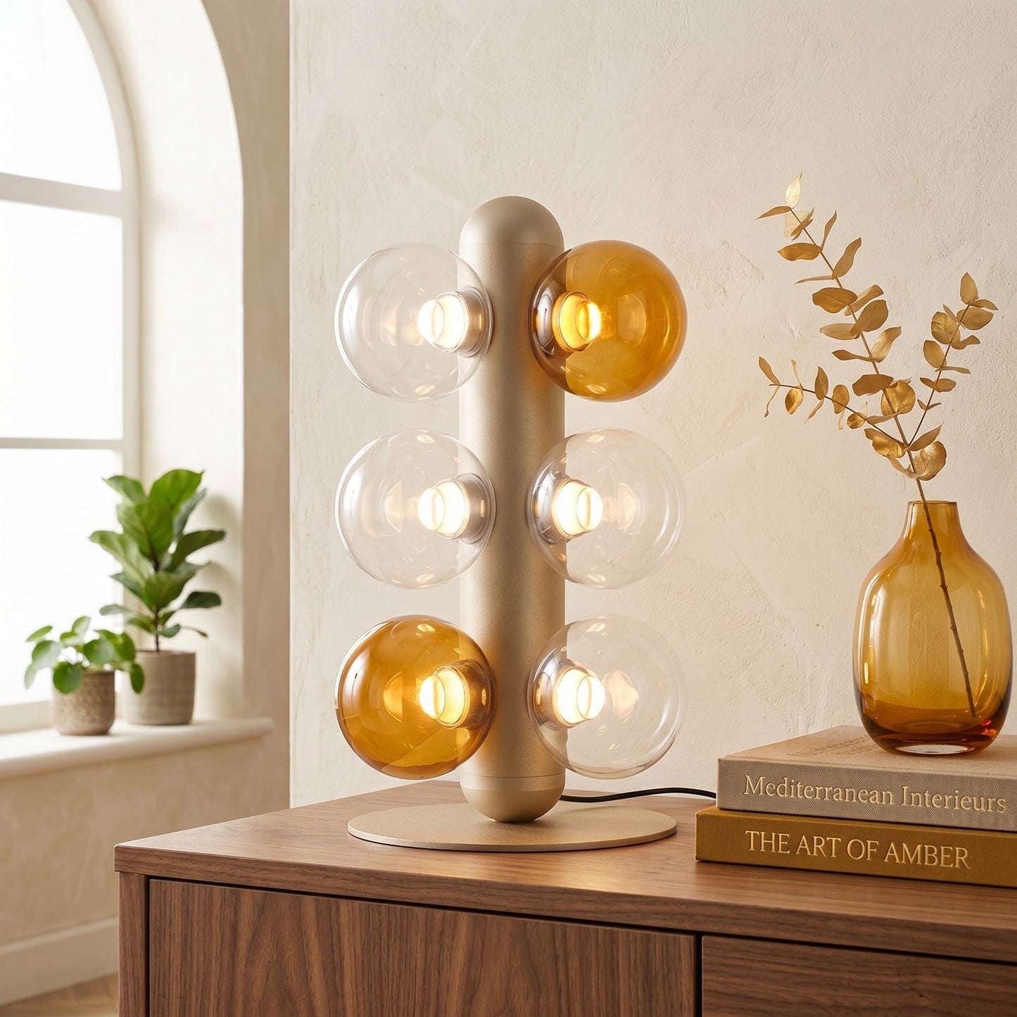 Thalia Prismatic Globe Table Lamp