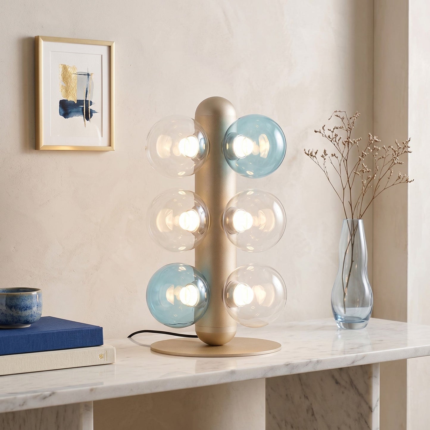 Thalia Prismatic Globe Table Lamp