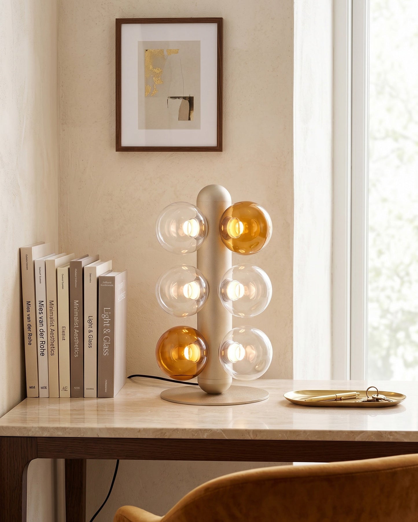Thalia Prismatic Globe Table Lamp