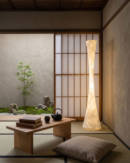 GELSINA Mulberry Silk Floor Lamp