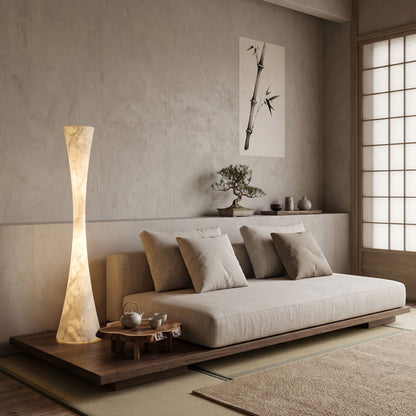 GELSINA Mulberry Silk Floor Lamp