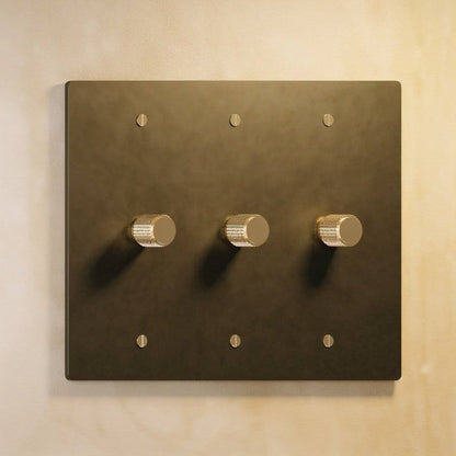 The Brass Dimmer Switch (1–4 Gang)