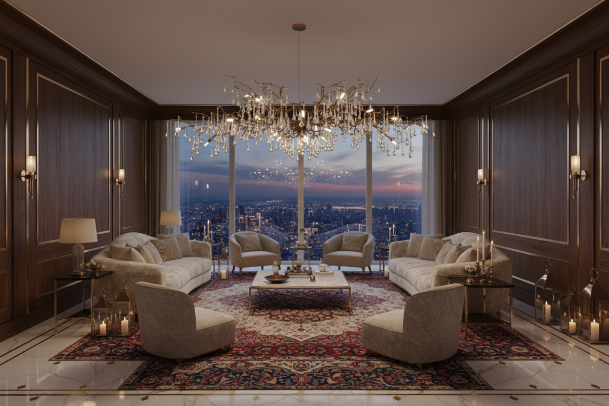 Ultra Luxury Branch Chandelier Penthouse